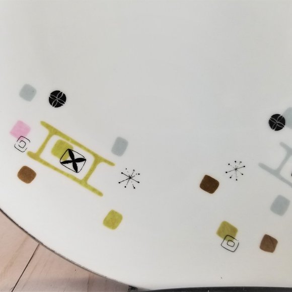 Large MCM Frolic Style Modern 12" Serving Plate - Picture 3 of 5